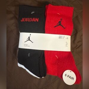 New 6 Pairs Of Jordan Socks Size M 6-8